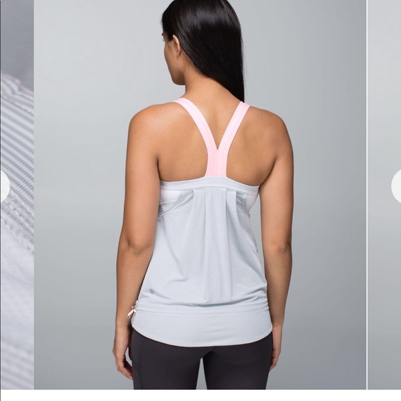 lululemon athletica Tops - Lululemon Rest Less Bra Tank Heathered Gray